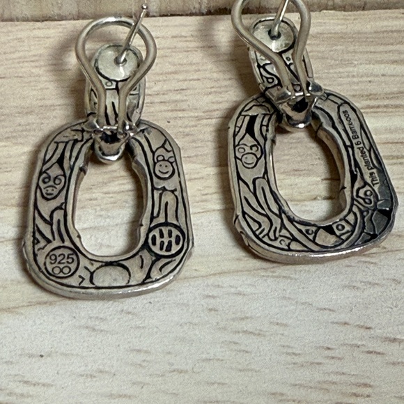 John Hardy Bamboo Silver Earrings - Picture 2 of 5